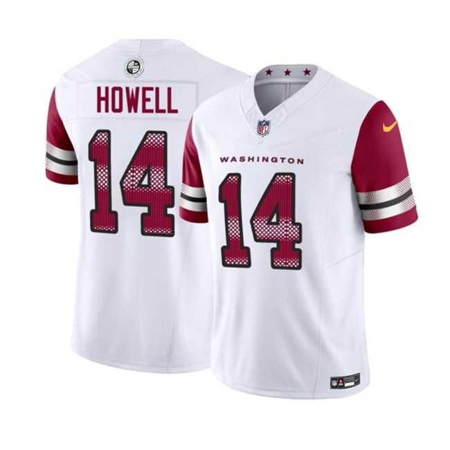 Men & Women & Youth Washington Commanders #14 Sam Howell White 2023 F.U.S.E. Vapor Limited Football Stitched Jersey